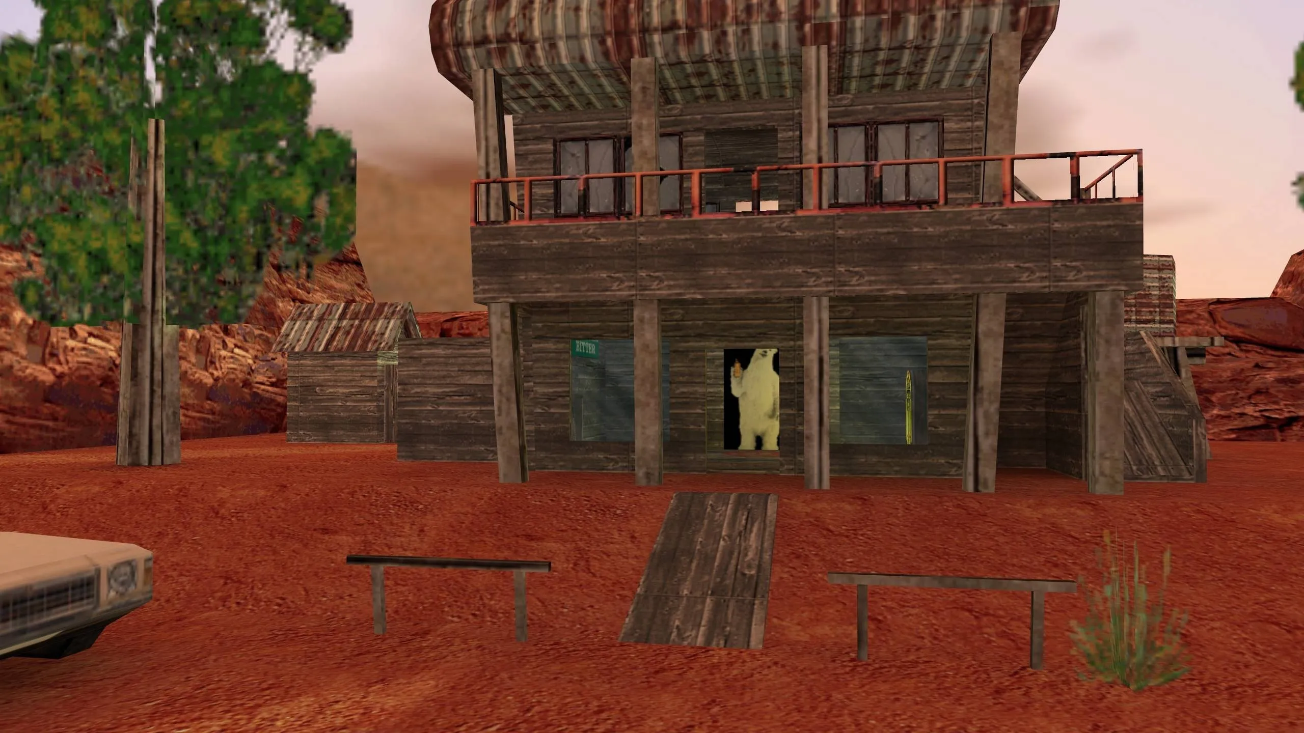 Скриншот  Карта de_outback для CS 1.6: тактические возможности и детали