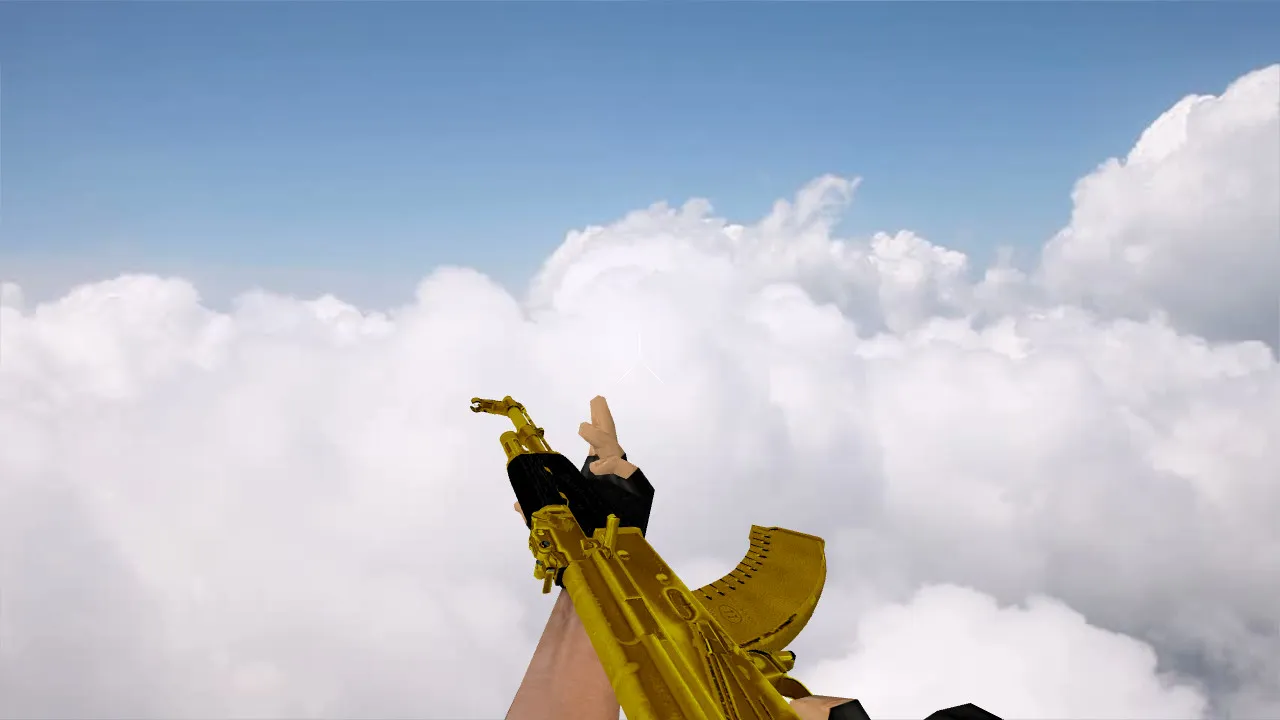 Скриншот Модель «AK-47 Golden Anim» для CS 1.6 - Высокое качество и детали