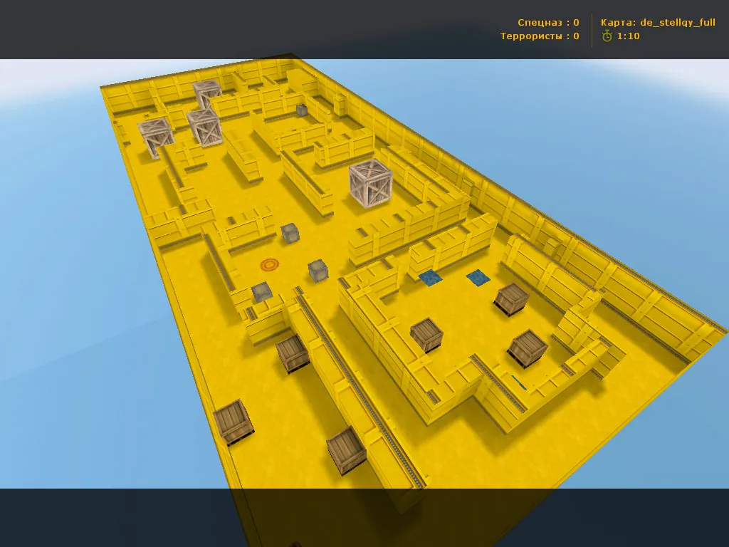 Скриншот  Карта de_stellqy_full для Counter-Strike 1.6: тактика и оптимизация