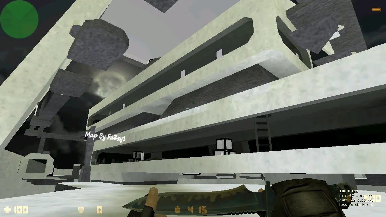 Скриншот  deathrun_fuzzy карта для CS 1.6: .nav для ботов, баланс сторон, оптимизация wpoly/epoly