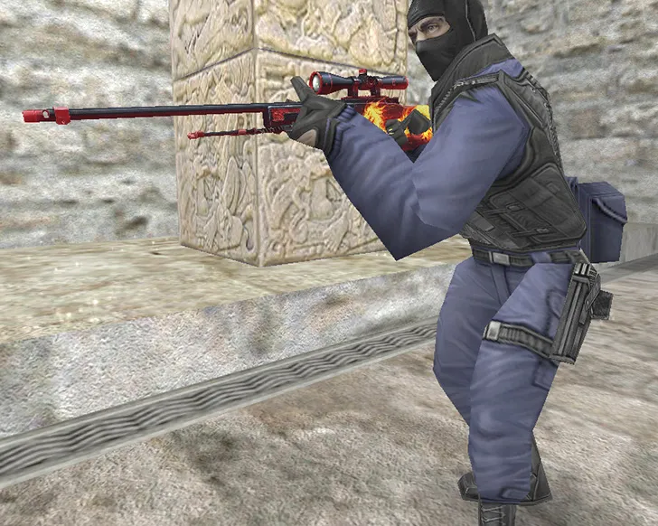 Скриншот  AWP «Дикое пламя» для CS 1.6 - Модели оружия