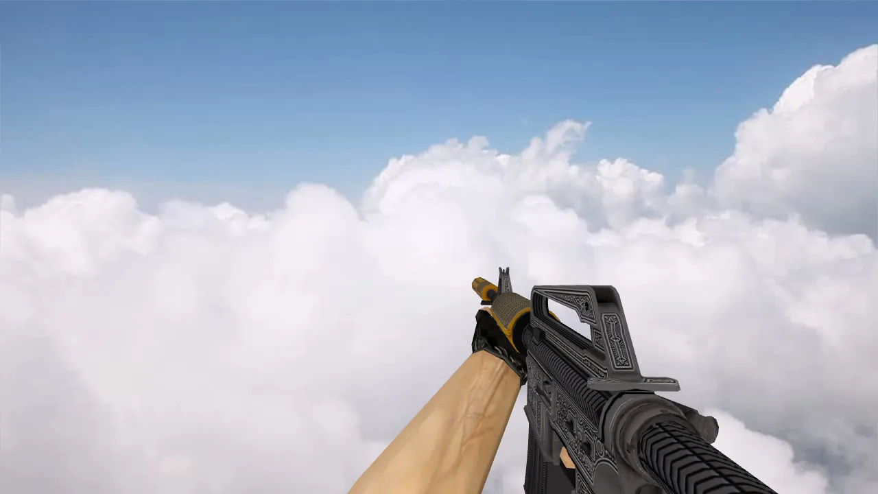 Скриншот Модель M4A1 «Privy Councillor» v_model для CS 1.6: звуки, анимация осмотра, качество текстур