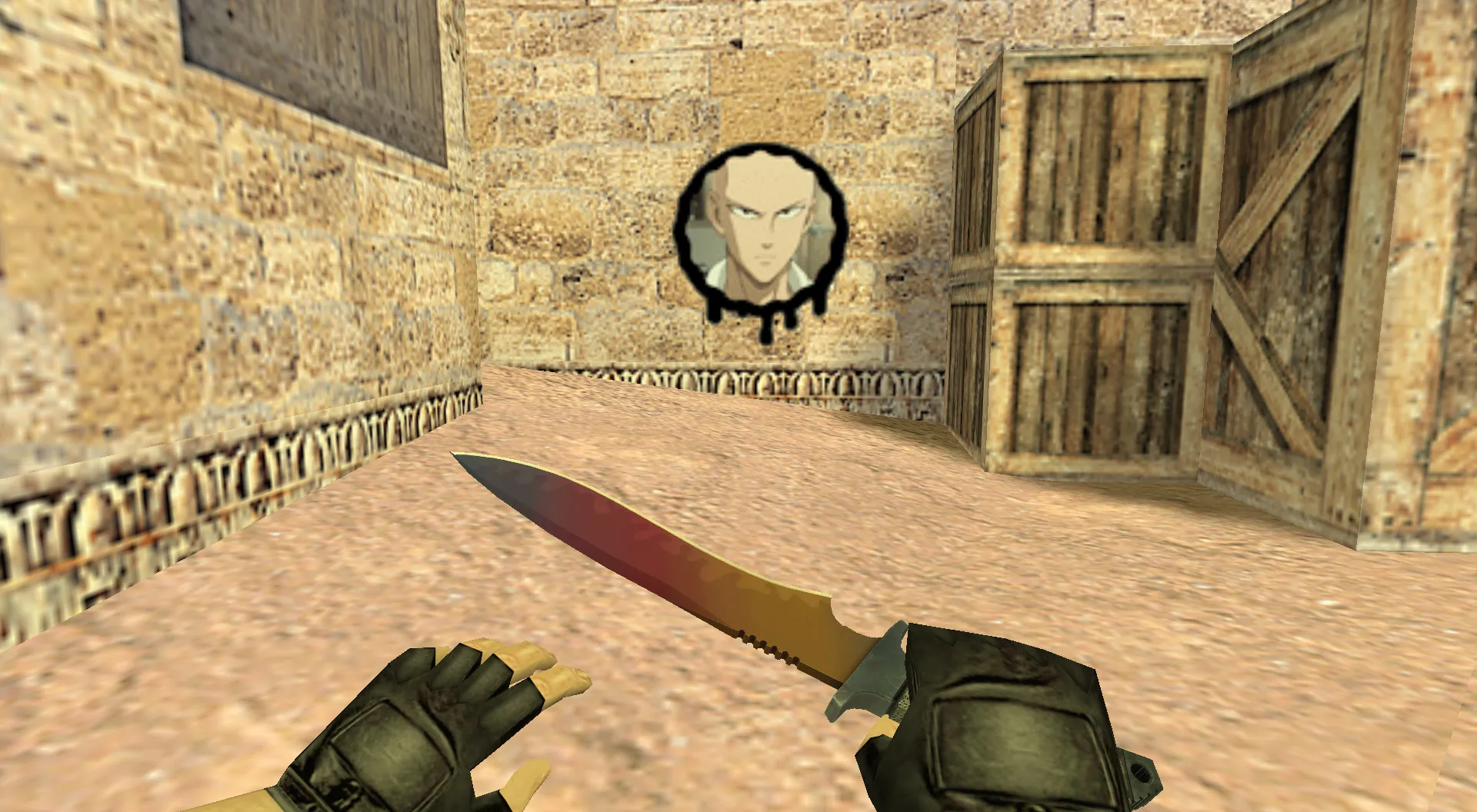 Скриншот Граффити «Сайтама (Ванпанчмен)» для CS 1.6 - Уникальное оформление