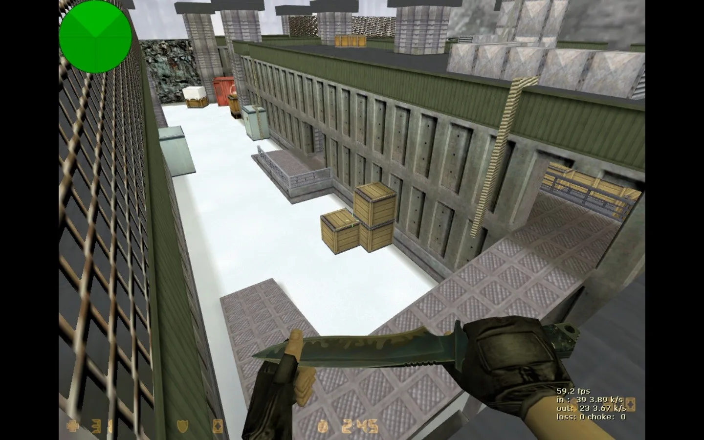 Скриншот de_clanfal_assault для CS 1.6: тактика за CT и T, точки, .nav, оптимизация wpoly/epoly и настройка для стабильного коннекта