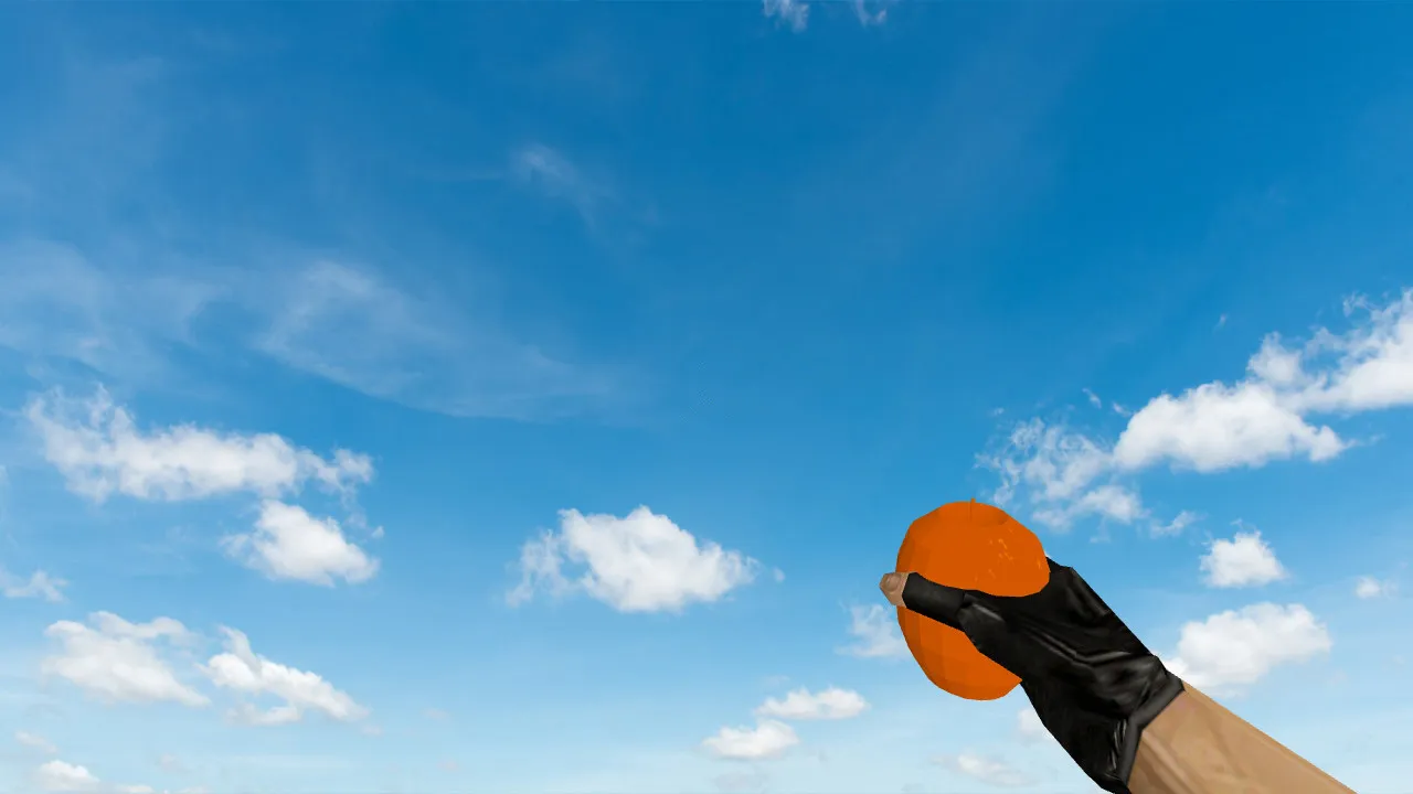 Скриншот Модель гранаты «Надоедливый апельсин» для CS 1.6: v_, p_, w_ модели, звуки, анимация осмотра и текстуры