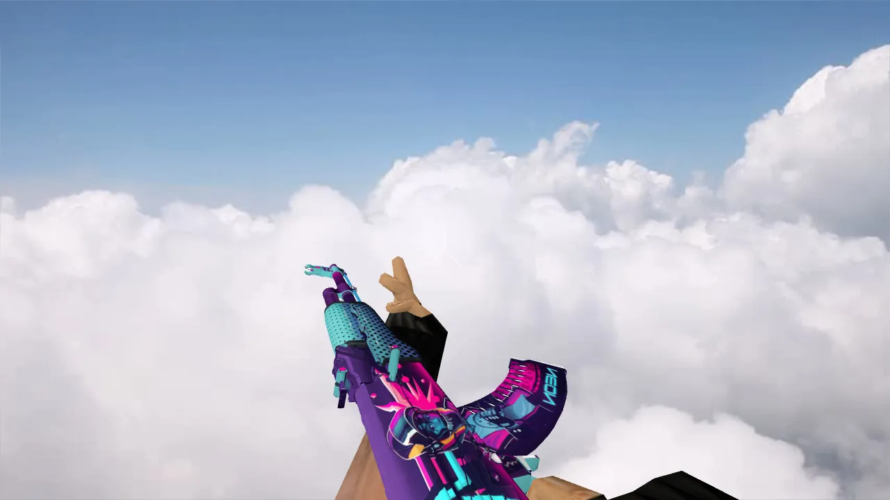 Скриншот Модель «AK-47 Neon Rider» для CS 1.6 | Уникальный стиль и качество