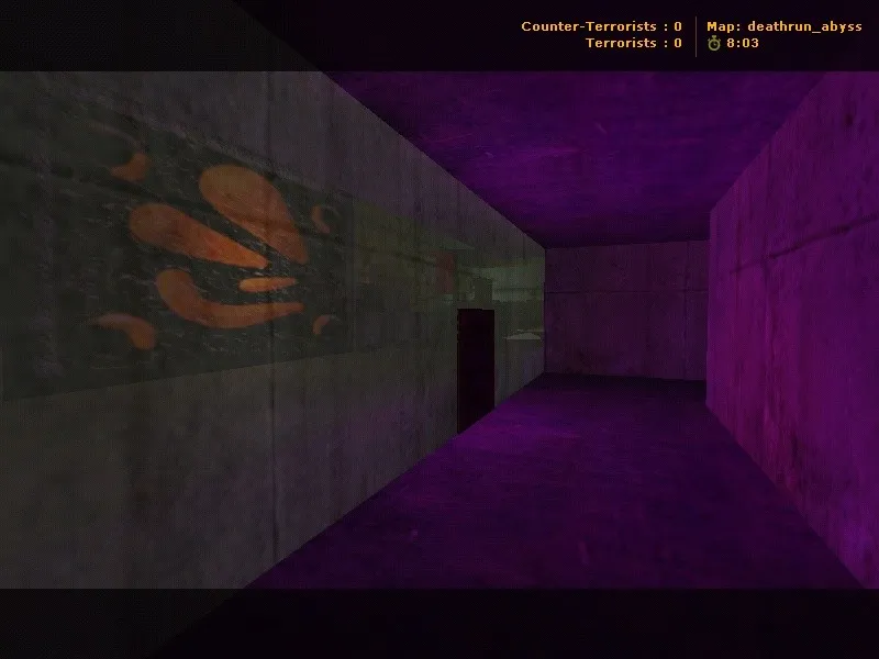 Скриншот  deathrun_abyss для CS 1.6: карта deathrun, точки, маршруты, .nav, оптимизация wpoly/epoly