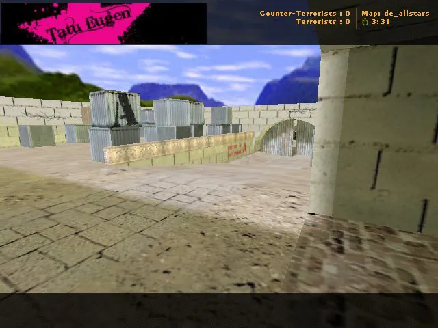 Скриншот Карта de_allstars для CS 1.6: баланс сторон, точки, .nav для ботов и оптимизация wpoly/epoly