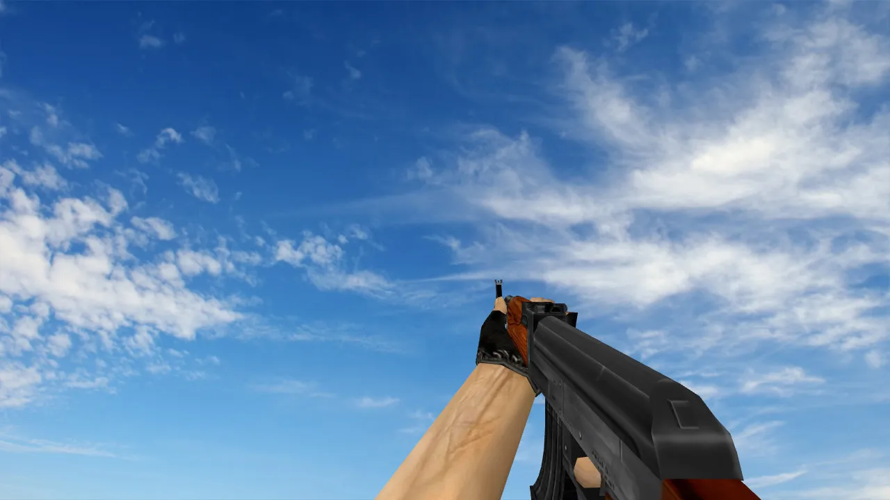 Скриншот Пак моделей оружия «Сглаженные стандартные модели» для CS 1.6: v_, p_, w_ модели, звуки, анимация осмотра и качество текстур