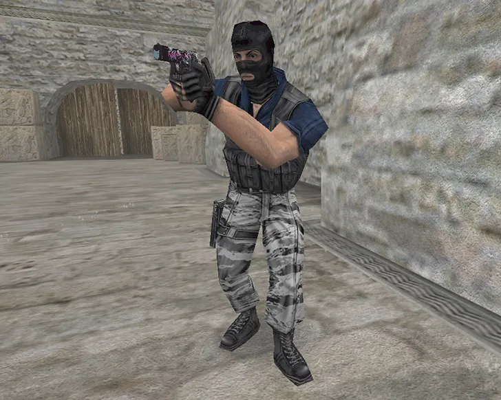 Скриншот  Glock «Неонуар» (Neo-Noir) для CS 1.6 - Идеальный выбор для игроков