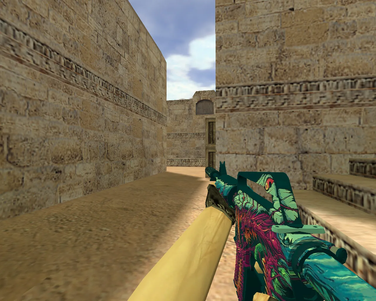 Скриншот Модель M4A1 «Скоростной зверь» v_m4a1 p_m4a1 w_m4a1 для CS 1.6: звуки, анимация осмотра, текстуры, установка