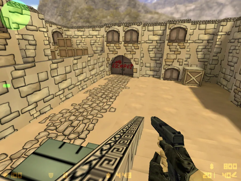 Скриншот  Карта «de_nodust» для CS 1.6 - Оптимизация и тактика