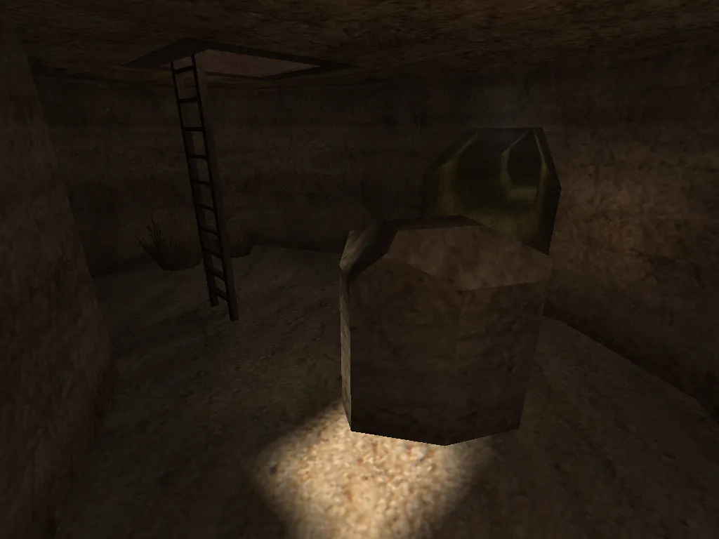 Скриншот  de_chasm карта для CS 1.6: баланс сторон, точки под клатчи, .nav для ботов и оптимизация