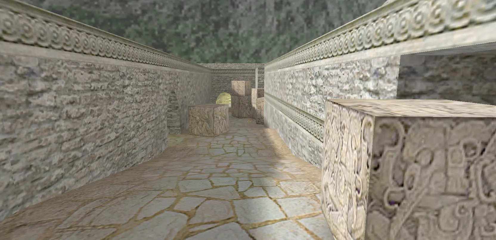 Скриншот  de_aztecclone — DE карта для CS 1.6: точки, ротации, боты и оптимизация для стабильной игры