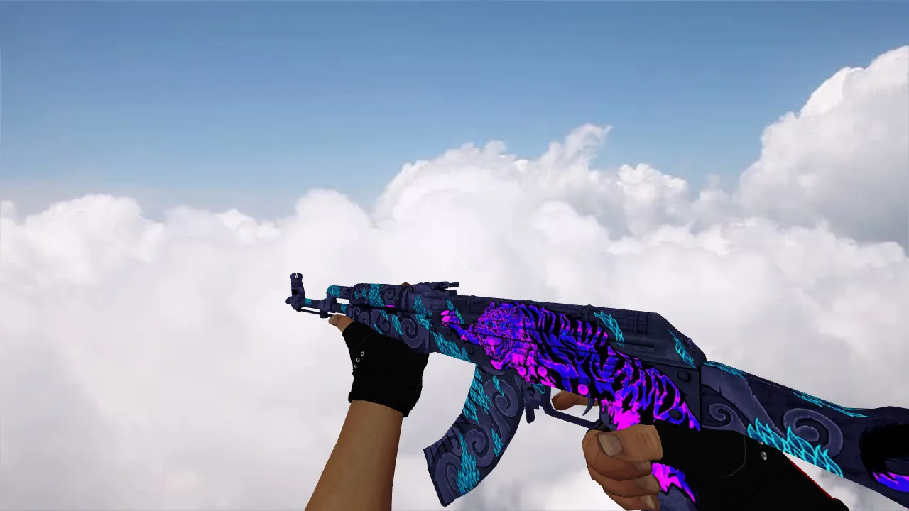 Скриншот Модель AK-47 Tigerstrike для CS 1.6: v_ p_ w_, звук, анимация осмотра и качество текстур