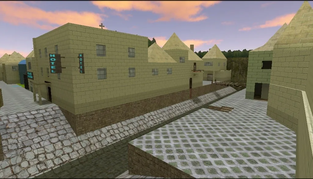 Скриншот Карта de_ares для CS 1.6: точки, маршруты, .nav для ботов, оптимизация wpoly/epoly