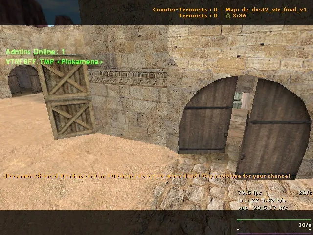 Скриншот  de_dust2_vtr_final_v1 — карта DE для CS 1.6: точки, ротации, .nav, оптимизация