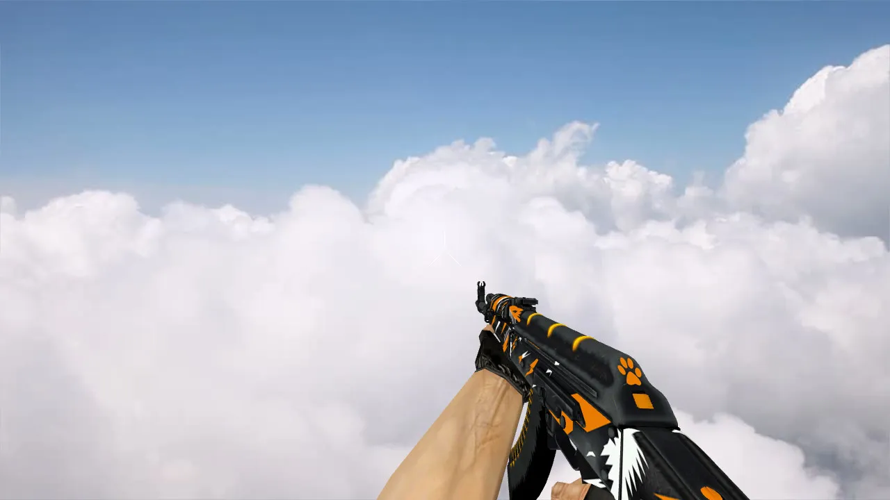 Скриншот Модель v_ оружия AK-47 The Slayer (p_ и w_) для CS 1.6: звуки, анимация осмотра, текстуры и настройка