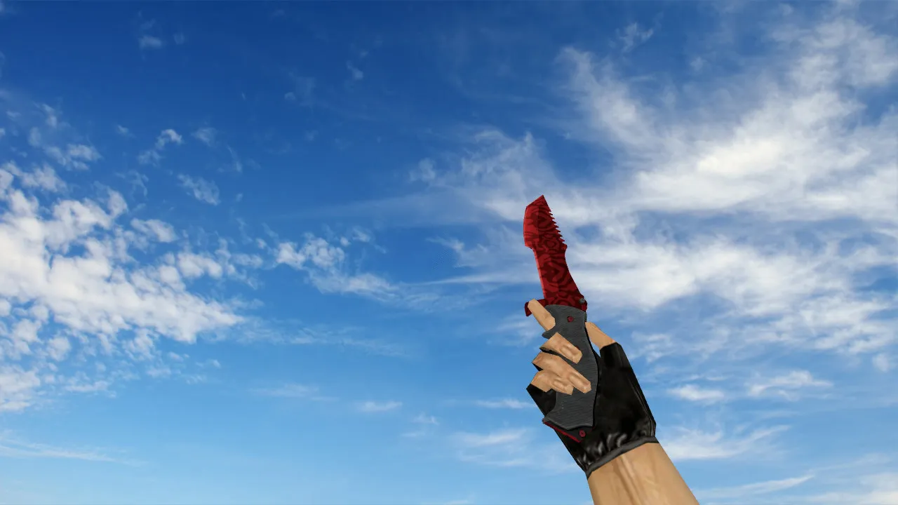 Скриншот Модель ножа «Охотничий нож Knife «Убийство» v2» v_ p_ w_ для CS 1.6: звук, анимация осмотра, текстуры