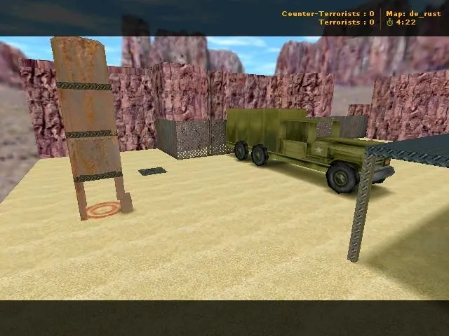 Скриншот  Карта de_rust для CS 1.6 - Тактические возможности и баланс