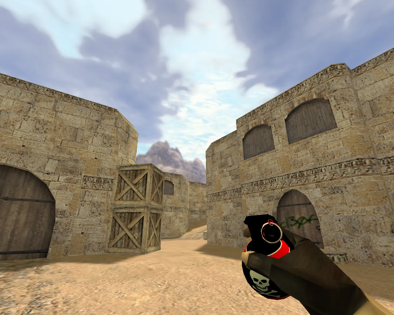 Скриншот Модель гранат «Пак гранат Череп» для CS 1.6: v_, p_, w_, звуки, анимация осмотра, текстуры и качество