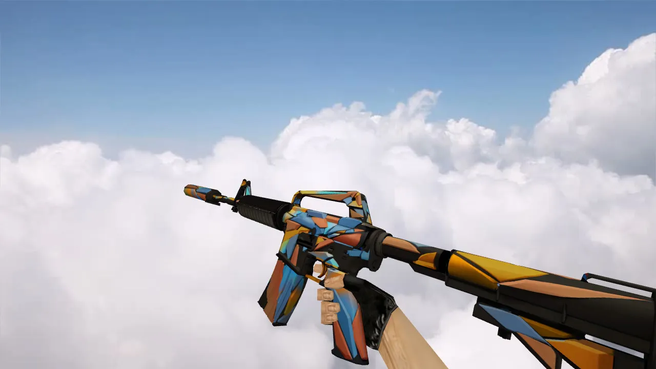 Скриншот Модель M4A1 «Хрусталь» для CS 1.6: v_ p_ w_ модели, звуки, анимация осмотра и текстуры