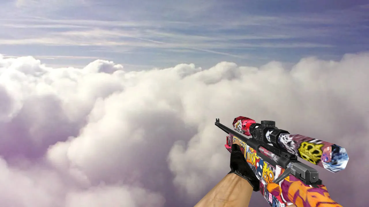 Скриншот Модель «Default AWP Sticker» для CS 1.6: Отличная замена