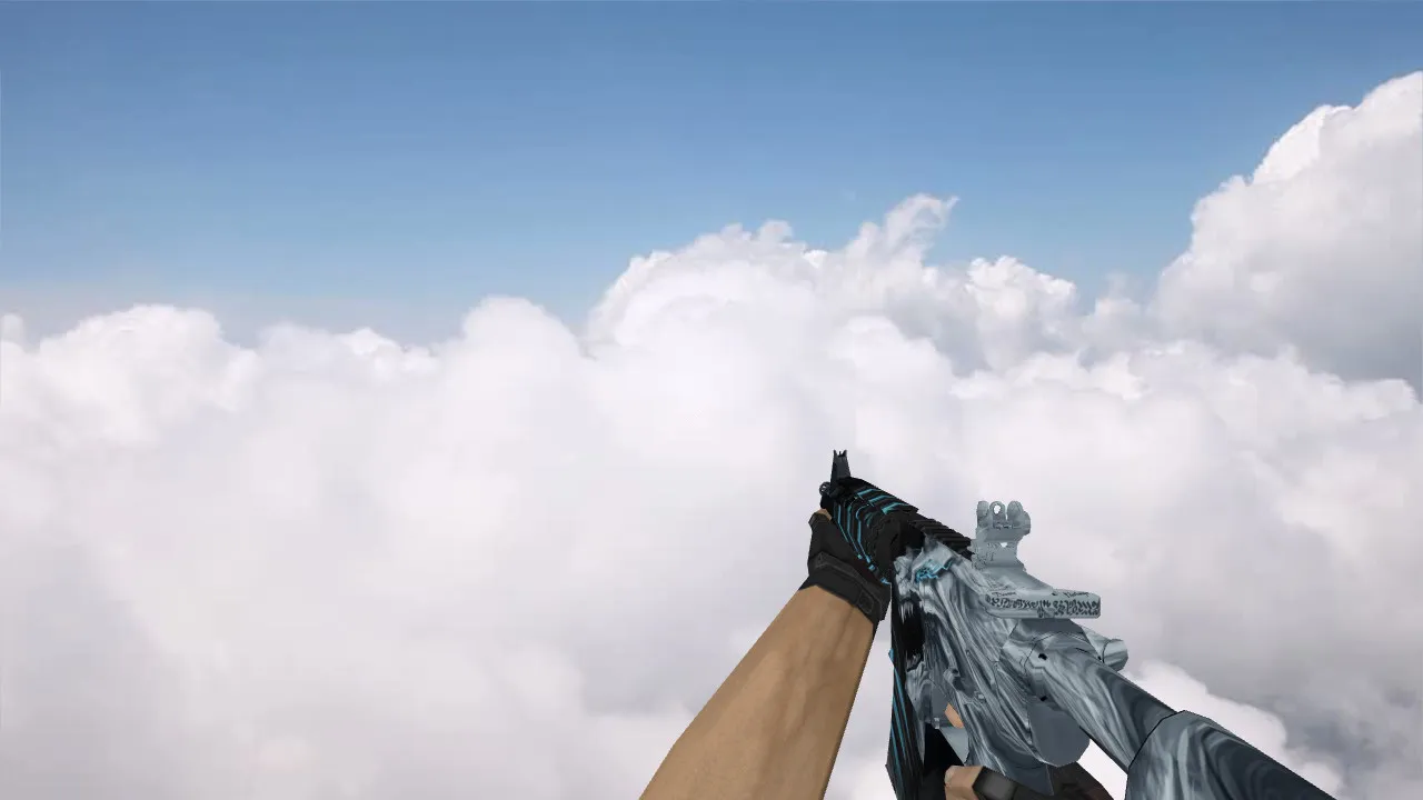 Скриншот Модель v_ / p_ / w_ M4A4 Snowstorm для CS 1.6: звуки, анимация осмотра, текстуры