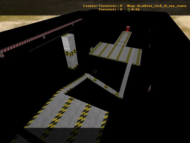 Скриншот  deathrun_rock_n_run_remix для CS 1.6: карта deathrun, точки, маршрут и оптимизация