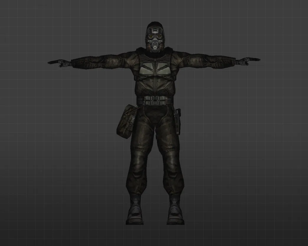 Скриншот Модель «Сталкер» для CS 1.6 - Уникальный скин с детализированными текстурами