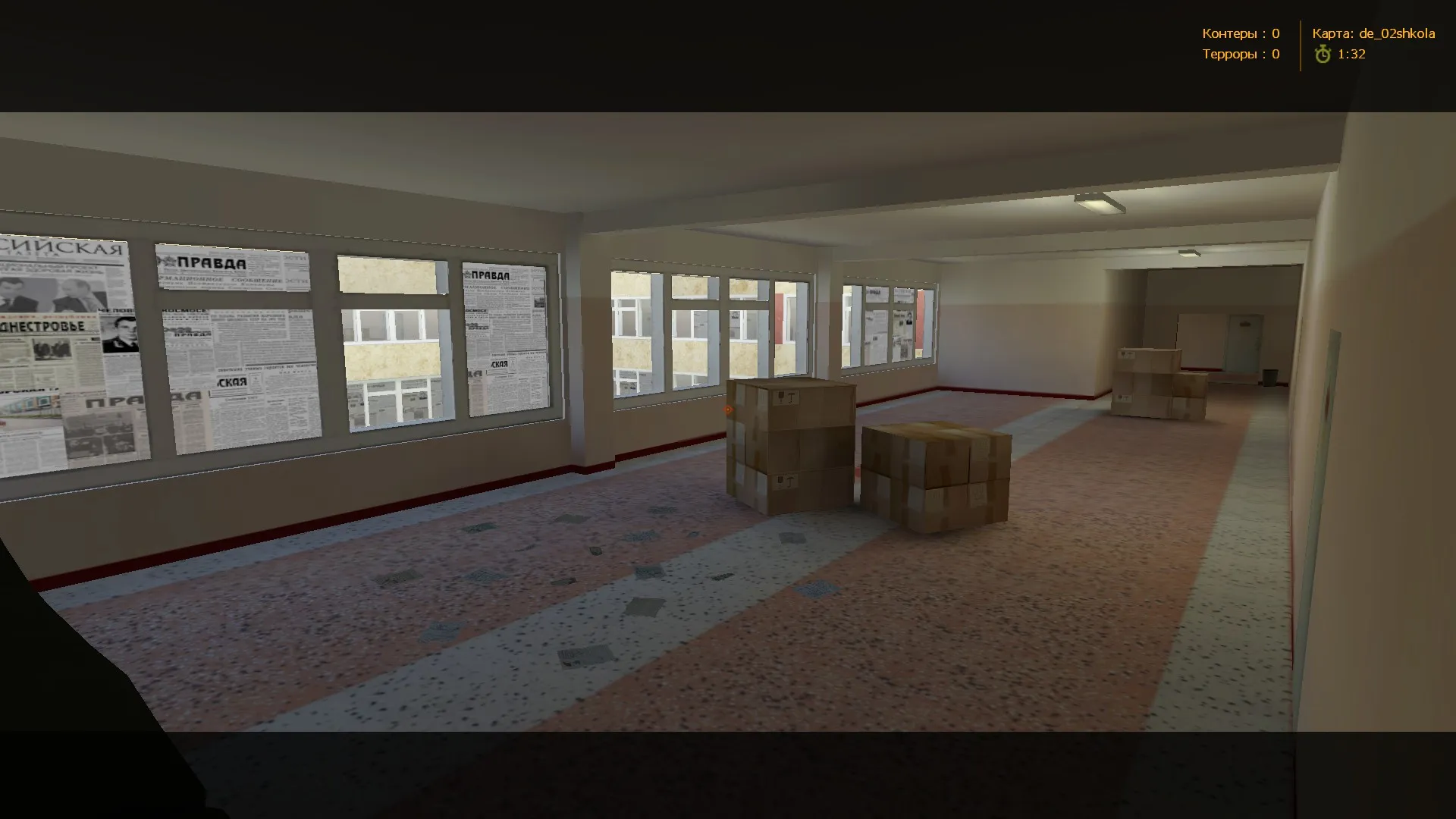 Скриншот  de_02shkola для CS 1.6: баланс сторон, точки, .nav для ботов и настройки карты