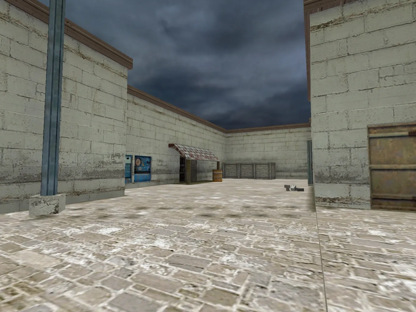 Скриншот  Карта de_bourne для CS 1.6: тактика за CT и T, точки на карте, .nav для ботов, оптимизация wpoly/epoly