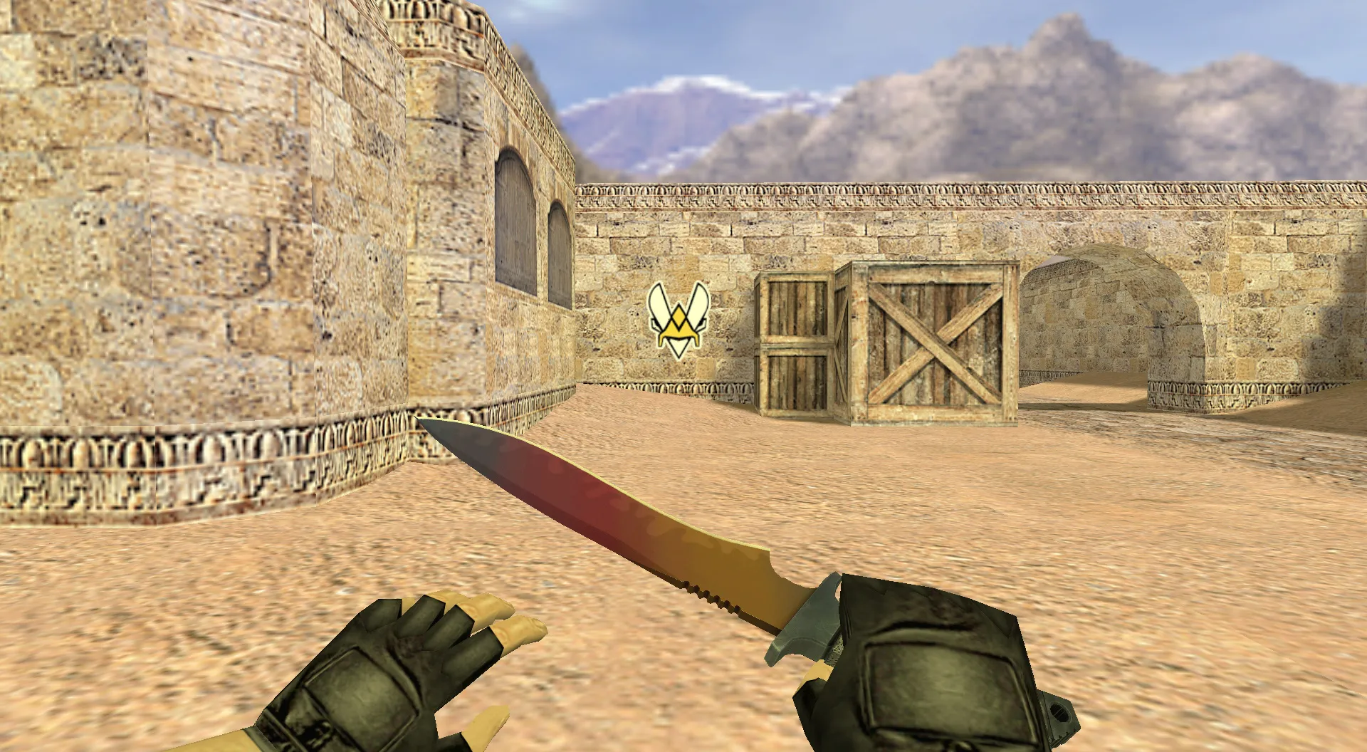 Скриншот Граффити «Vitality Logo» для CS 1.6 - Киберспорт и стиль в игре