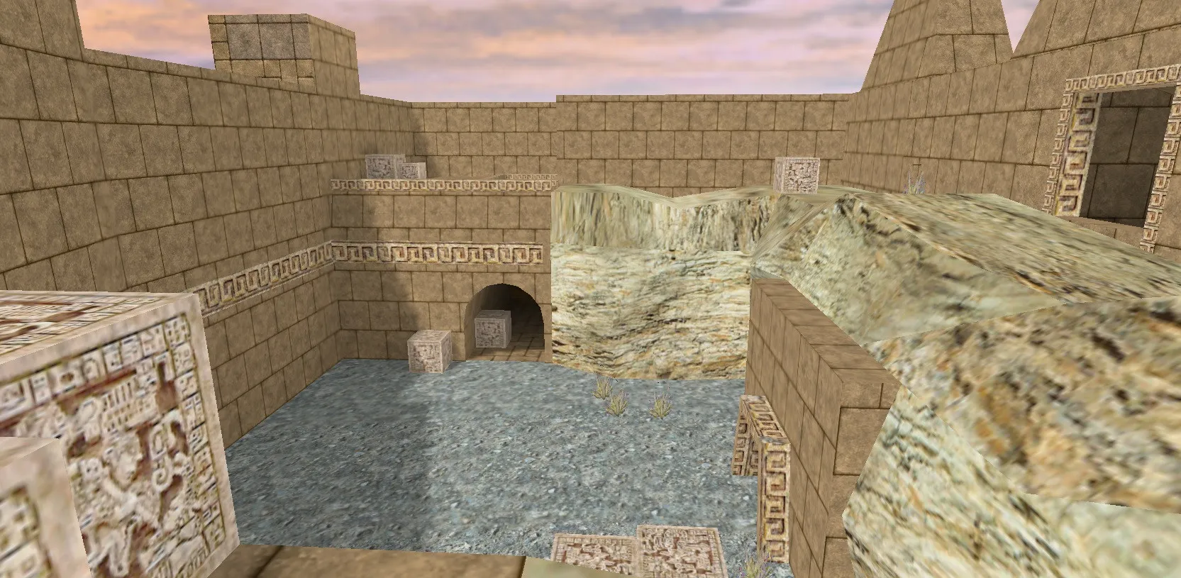 Скриншот  Карта de_maya_beta1 для CS 1.6 - тактические стратегии и особенности