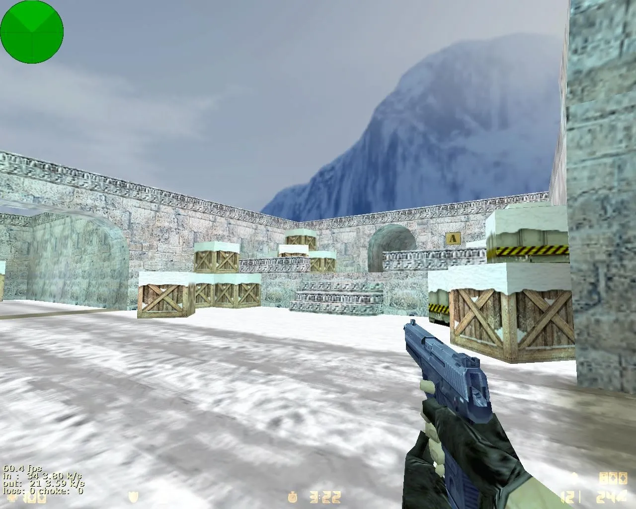 Скриншот  de_snow_dust - Зимняя Карта для CS 1.6: Тактика и Оптимизация