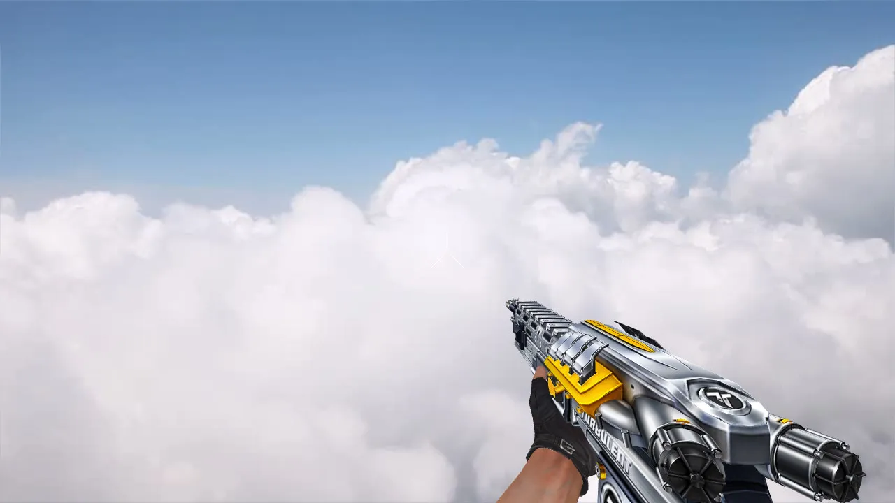 Скриншот Модель АК-47 «TURBULENT-5» для CS 1.6: v_ и w_ модели, p_ view, звуки и анимация осмотра