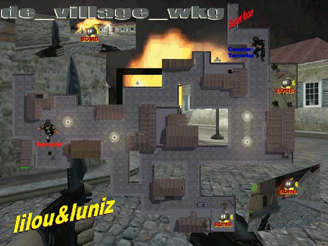 Скриншот  Карта de_village_wkg для CS 1.6 - Тактика и особенности