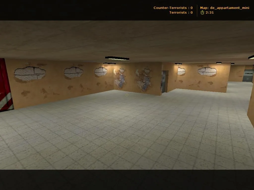 Скриншот  Карта de_appartament_mini для CS 1.6: точки, маршруты и настройка для стабильных матчей