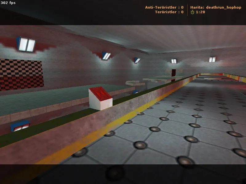 Скриншот  deathrun_hophop для CS 1.6: карта deathrun, точки, .nav для ботов и оптимизация под старые ПК