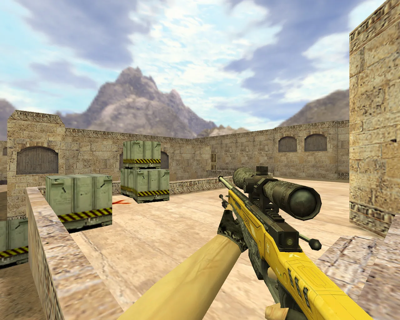 Скриншот Модель AWP Уничтожитель Желтый для CS 1.6 - Скачать и Установить