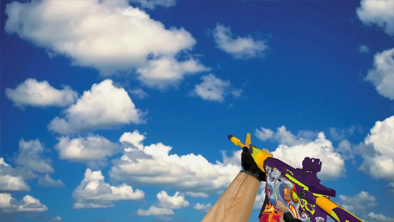 Скриншот Модель M4A1 Musica для CS 1.6: v_ и p_ модели, звуки, анимация осмотра, текстуры и качество для сервера