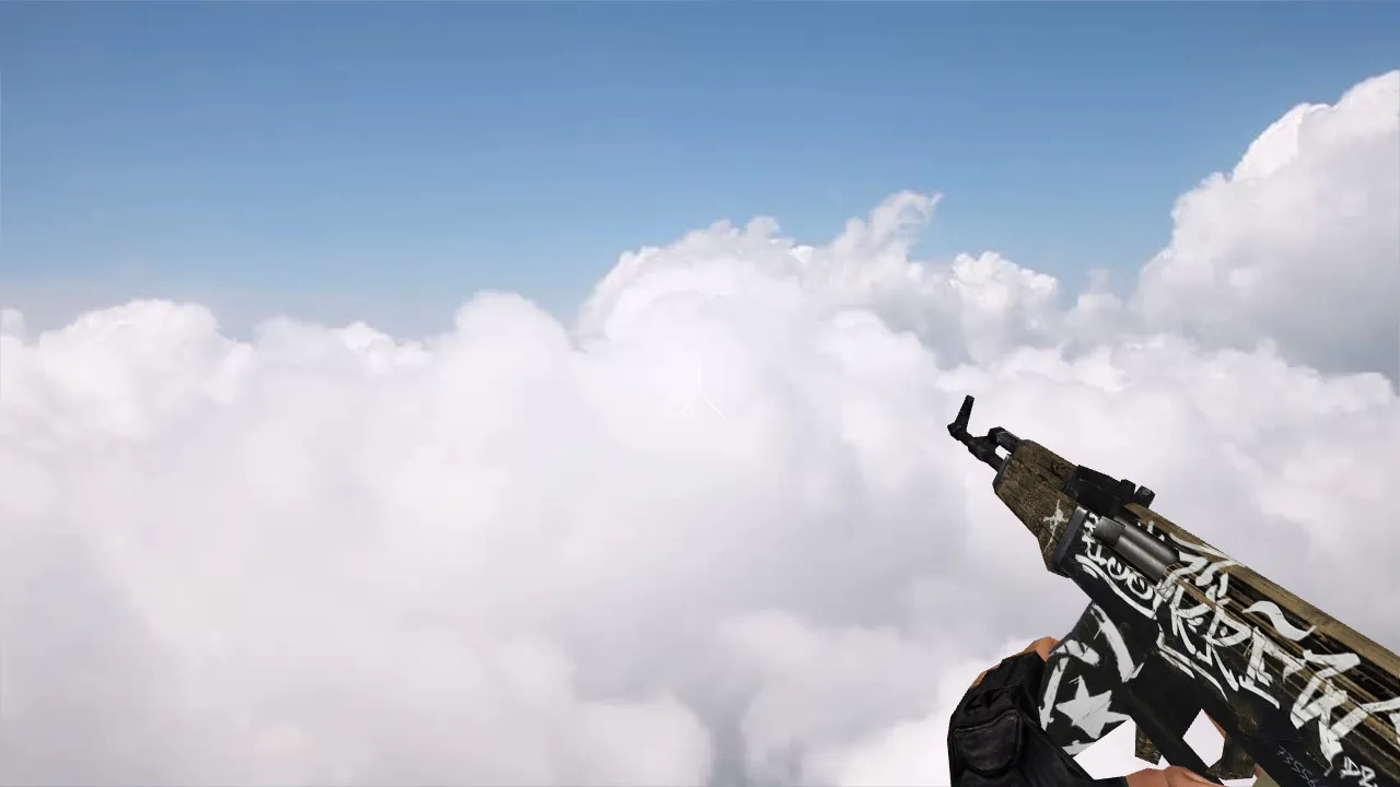 Скриншот Default AK-47 Wasteland Rebel v_ p_ w_ модель для CS 1.6: звуки, анимация осмотра, текстуры