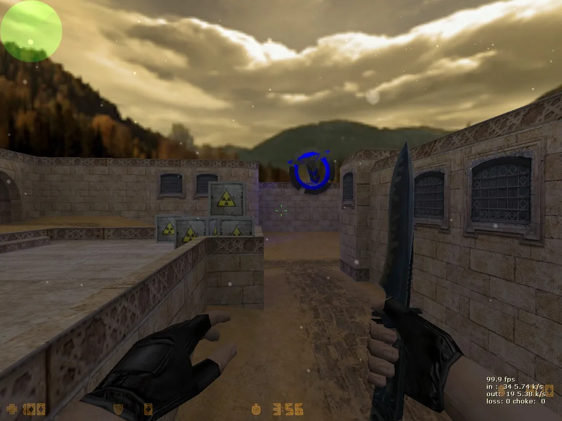 Скриншот de_dust2_tankers для CS 1.6: точки, маршруты, .nav для ботов, оптимизация wpoly/epoly