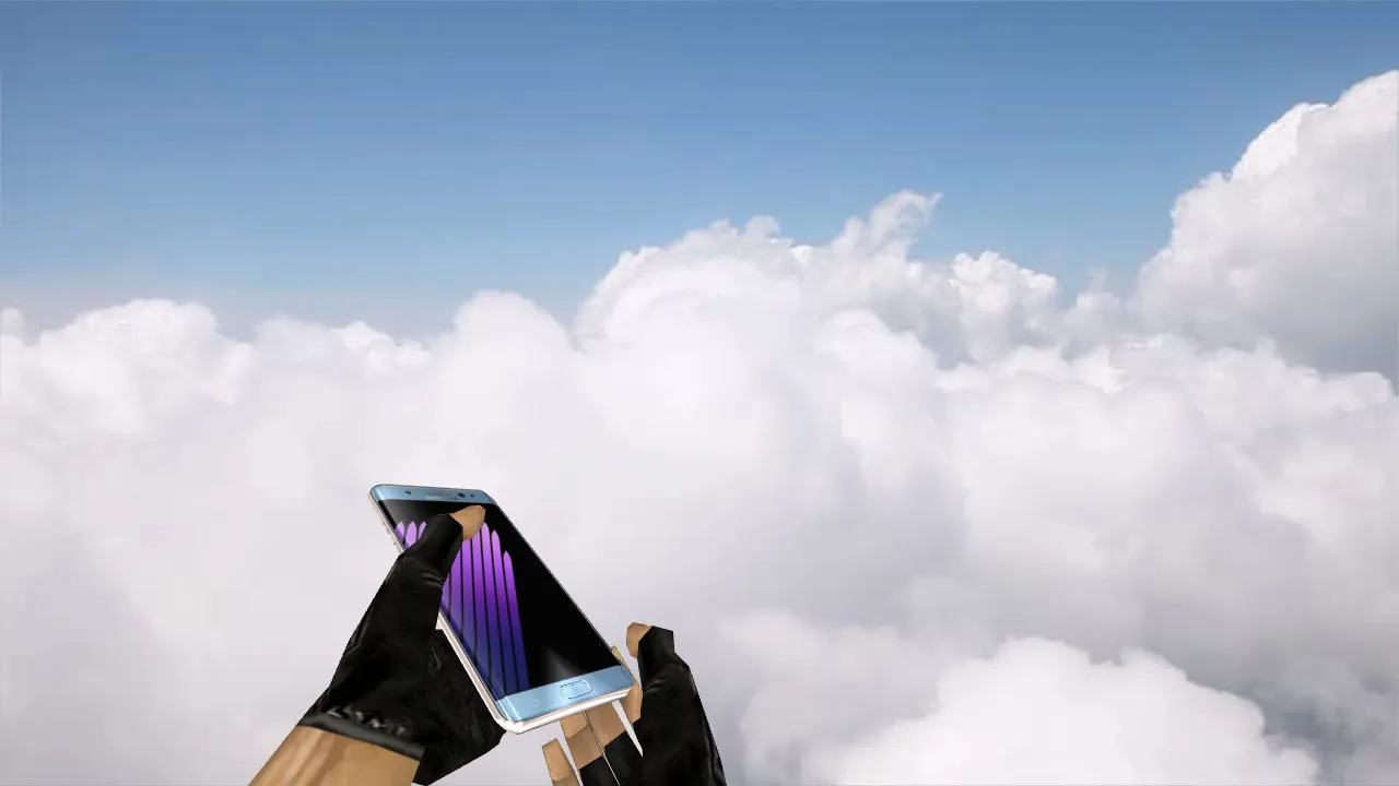 Скриншот Модель C4 «Samsung Galaxy Note 7» для CS 1.6: v_, p_, w_ модель, звуки, анимация осмотра и качественные текстуры