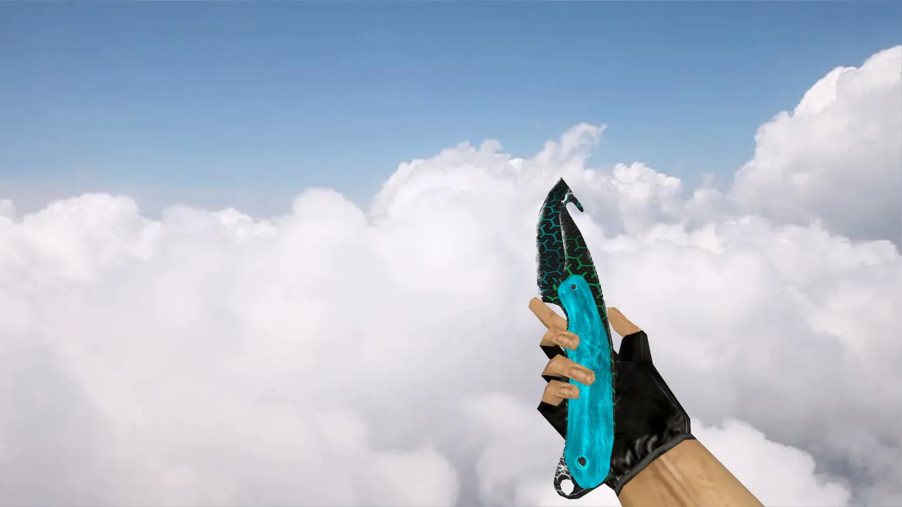 Скриншот  Модель ножа «Полимер» с лезвием-крюком v_model для CS 1.6: звуки, анимация осмотра и качество текстур