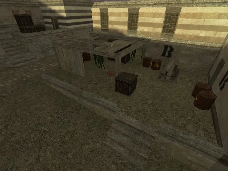 Скриншот de_hassan карта для CS 1.6: точки, раунды, .nav для ботов, баланс сторон и оптимизация