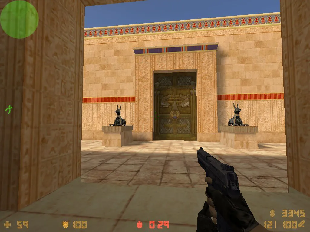Скриншот  Карта de_temple_aegypt для CS 1.6 – Тактические возможности и детали