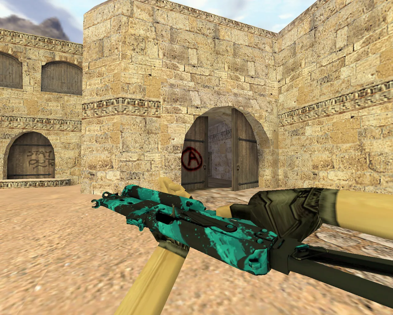 Скриншот Модель Бизон Голубая струя для CS 1.6 - Скачай сейчас