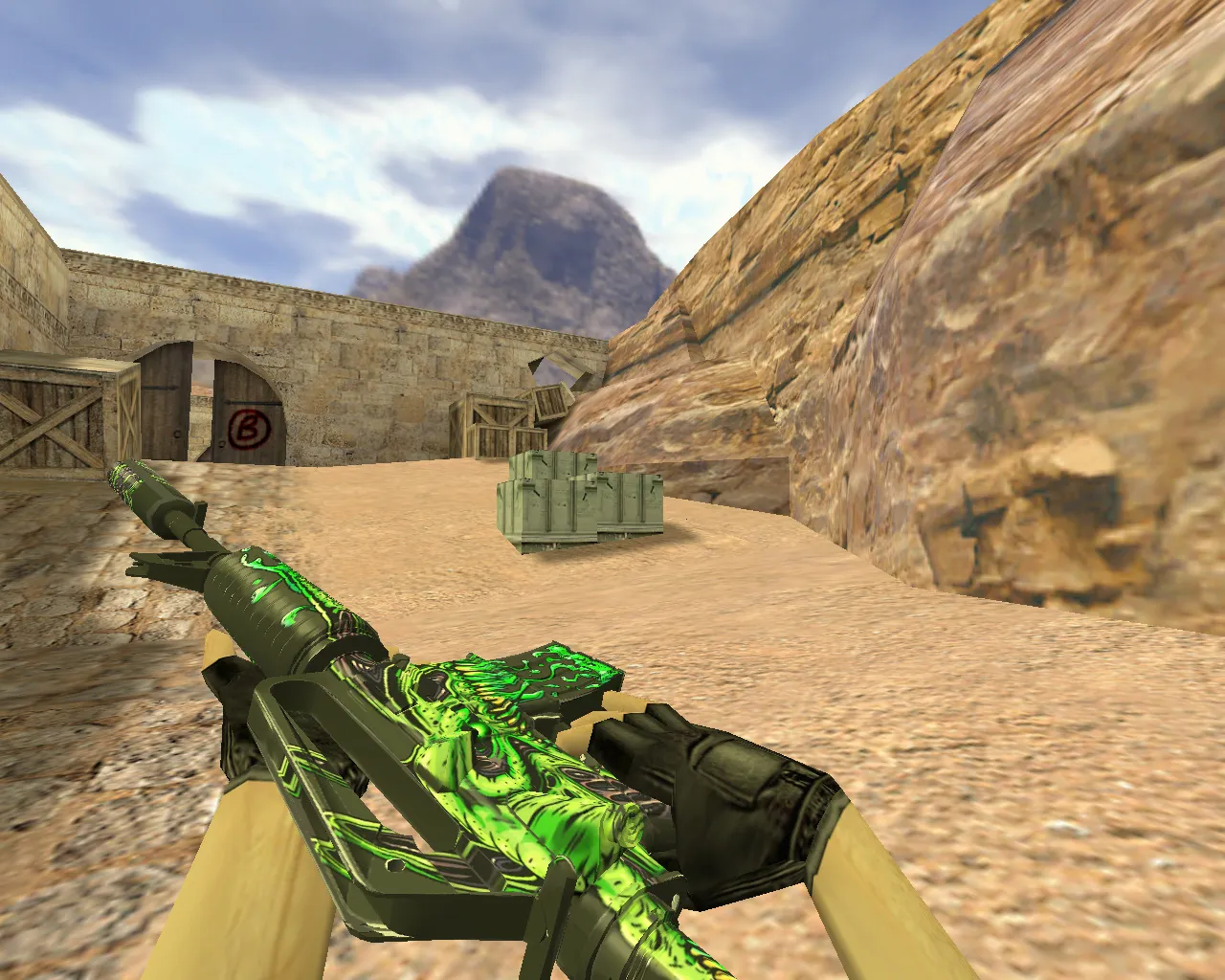 Скриншот Модель «M4A1 Токсичный» для CS 1.6: v_ и p_ модели, звуки, анимация осмотра и текстуры