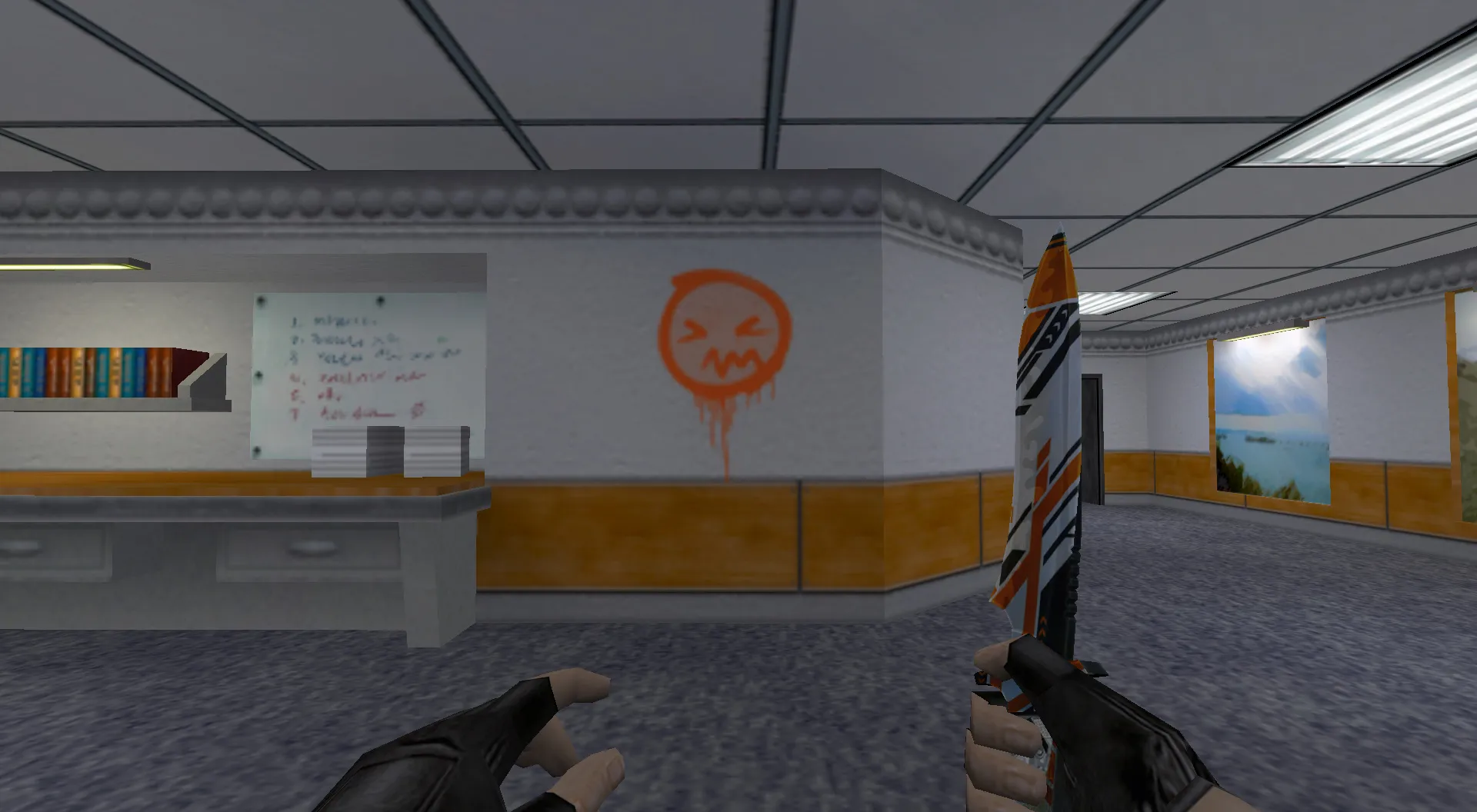 Скриншот Граффити «Рожица» для CS 1.6 - Уникальный стиль из CS:GO